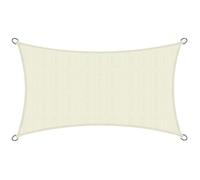 Sol Royal Voile d'Ombrage Rectangulaire 4x2 m HDPE SolVision HS9 - Toile Ombrage Tissue Respirant & UV Protection Solaire Balcon, Piscine - Voile Jardin Terrasse Patio 400x200 cm Beige