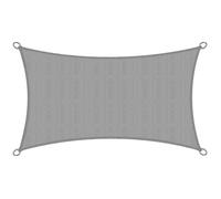 Sol Royal Voile d'Ombrage Rectangulaire 4x2 m HDPE SolVision HS9 - Toile Ombrage Tissue Respirant & UV Protection Solaire Balcon, Piscine - Voile Jardin Terrasse Patio 400x200 cm Gris