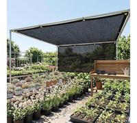Voile D'ombrage Rectangulaire 2x8 m/6.6x26.2 feet/78.7x314.96 inches Filet De Jardin, 50% Niveau d'ombrage Bâche Maille Extérieure Respirante avec Œillets, Toile Protection Solaire Pare-Soleil