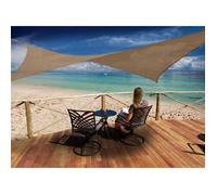 Voile d'ombrage rectangulaire 4 x 3 m - Austral - Brun havane - Jardiline