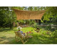 Voile d'ombrage rectangulaire 4 x 3 m Jardiline - Coco naturelle