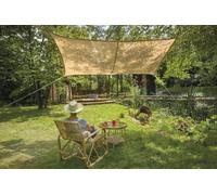 Voile d'ombrage rectangulaire 4 x 3 m Jardiline - Jute naturelle