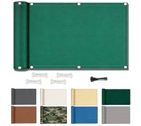 Voile D'ombrage Rectangulaire 4x6M Imperméable Voiles Ombrages, Bâche dombrages, Voiles Solaire, Pare-Soleil Jardin Balcon UV Protection pour Patio Terrasse Extérieur - Vert