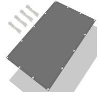 Voile d'ombrage Rectangulaire 620 x 680 cm Rectangulaire Imperméable UV Protection Bâche Ombrage avec Oeillets et Cordons pour Patio Jardin Terrasse Extérieur, Gris Clair