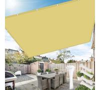 Voile d'ombrage rectangulaire avec œillets 1.7x18m,Voile Ombrage Imperméable, Toile Ombrage Extérieur Protection UV, 95% Filet d'ombrage pour Jardin,terrasse, Balcon,Serre, Brise-Vue，Jaune