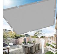 Voile d'ombrage rectangulaire avec œillets 1.8x18m,Voile Ombrage Imperméable, Toile Ombrage Extérieur Protection UV, 95% Filet d'ombrage pour Jardin,terrasse, Balcon,Serre, Brise-Vue，Gris Clair