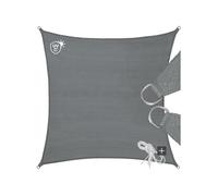 Voile d'ombrage rectangulaire avec une protection UV 50+ gris