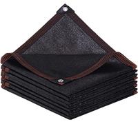 Voile d'ombrage rectangulaire balcon Filet d'ombre UV 100% HDPE 2x3m Noir