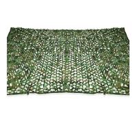 Voile d'ombrage rectangulaire camouflage 3 x 5 m, grille verte - simple couche
