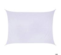 Tente pare-soleil rectangulaire « curacao » blanche 4 x 3 m en polyester - Hespéride