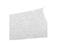 Voile d'ombrage rectangulaire design ombrière camouflage 4x6 M blanc