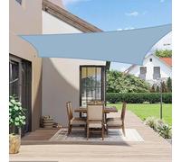 Voile d'ombrage rectangulaire, dimensions 2x3 mètres, imperméable, couleur bleue, en polyester PES, avec une protection UV de 95%