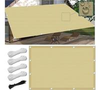 Voile d'ombrage rectangulaire, dimensions 2x3 mètres. Tissu imperméable, disponible en plusieurs tailles et couleurs. Filet d'ombrage incluant des cordes de fixation, protection UV, résistant aux inte