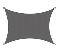 Sol Royal Voile d'Ombrage Rectangulaire 2x3m Imperméable PES SolVision PS9 - Toile Protection Solaire et UV pour Pergola avec Fixation - Brise Vue Anthracite pour Patio, Terrasse, Balcon & Jardin