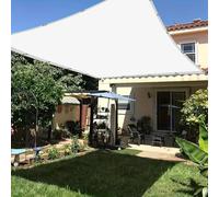 Voile d'Ombrage Rectangulaire Étanche 3.8x5.8m Voiles Ombrages Rectangulaire, Polyester Protection UV Solaire pour Jardin Balcons Terrasse Pergola avec Oeillet Cordon