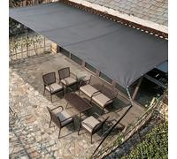 Voile D'ombrage Rectangulaire Imperméable, 1.8x4M Toile Ombrage Rectangulaire Filet D'ombrage Bâche Ombrage Protection UV Solaire pour Jardins Balcons Pergola Terrasse - Gris foncé
