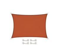 Linxor Voile d'ombrage rectangulaire - Terracotta G - 3 x 4 m - Imperméable & anti-UV