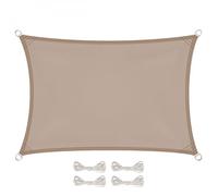 Linxor - Voile d'ombrage rectangulaire pour terrasse, Jardin, Toile imperméable et résistant UV - Plusieurs Tailles et Coloris
