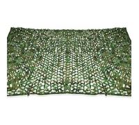 Voile d'ombrage rectangulaire - PZCC - 3x5 m - Vert - Camouflage à carreaux - Polyester tissage perforé
