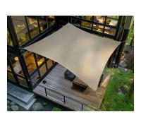 Voile d'ombrage rectangulaire RIVAGE Grège - 4 x 3 m - Qualité Premium Jardiline