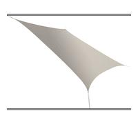 Voile d'ombrage rectangulaire serenity - 3,00 x 2,00 m - taupe - jardiline