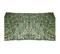 Voile d'ombrage rectangulaire - Virex® - Design camouflage - 3x5 m - Maille verte - Polyester tissé perforé