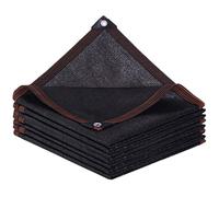 Voile d'ombrage rectangulaire - XVX - 3x5 m - Noir - Polyéthylène haute densité - Indéchirable - Résistant aux UV