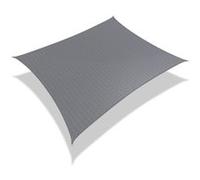 VOUNOT® Voile d'ombrage Rectangulaire HDPE avec Le Kit de Fixation Protection UV Toile Ombrage Résistant Aéré et Respirant Bloque 90% Rayons UV Kit de Montage Inclus 3x2.5m Gris