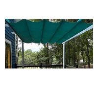 Voile d'ombrage rétractable avec kit de fils coulissants, abri de terrasse pour protection solaire, housse de rechange pour jardin et tonnelle, idéal pour une utilisation en extérieur