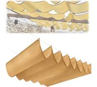Voile Dombrage Rétractable Et Imperméable - Auvent en Polyester Résistant pour Terrasse, Jardin, Abri De Voiture, Protection Contre Le Vent Et Les UV, Idéal pour Sand 1.5 * 3M (W*L)