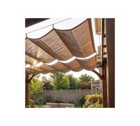 Voile d'ombrage rétractable ondulée, Pergola à ombrage Coulissant d'extérieur en Forme de U, Kit d'inst Filet ondulé, Jardin, Patio, arrière-Cour, Plusieurs Tailles(W:2.4m/7.87ftxL:14m/46ft)