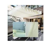 Voile d'ombrage rétractable pour extérieur, motif vague, pour toit de jardin, terrasse, toit, tissu polyester durable, 56 options de taille pour n'importe quel espace