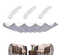Voile D'Ombrage Rétractable Protection UV Auvent Jardin | Canopée Anti-UV Pour Jardiniers Paysagistes Locataires Arrière-Cour Porche Balcon Piscine Coin BBQ Cour Carport