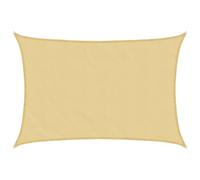 Voile d'ombrage sable 6x4 m 100 % polyester oxford