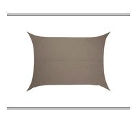 Voile d'ombrage solaire rectangulaire elyora blé - 3 x 2 m - hespéride