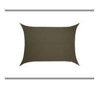 Voile d'ombrage solaire rectangulaire elyora laurier - 4 x 3 m - hespéride