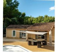 Voile d'ombrage taupe WERKA PRO 4 x 5 m
