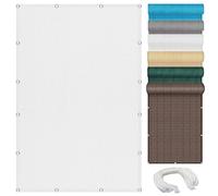 Voile d'ombrage Toile Ombrage 1.5 x 3.5 m, Anti 98% UV Contre Le Vent Anti-déchirure, Filet D'Ombrage Voile Ombrage, Solaire Voile D'ombrage, pour Extérieur, Balcon, Blanc