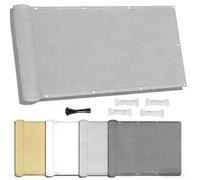 Voile d'ombrage Toile Rectangulaire 1.8x4M Imperméable Toile Ombrage Exterieur UV Protection, Voiles d'ombrage avec œillets, Cordons pour Patio, pergola, Jardin extérieur, Gris Clair