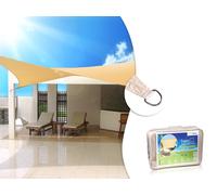Toile solaire Voile d'ombrage Bâche de Tente carrée 3,6 / 4 / 5 m Protection UV