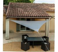 Voile d'ombrage triangle 160g/m2 taupe WERKA PRO 3,6 x 3,6 x 3,6 m