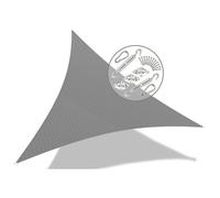 Voile d'ombrage Triangle HDPE VOUNOT - Gris - 19 pcs kit de montage - 3x3x3M
