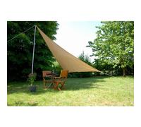 Voile d'ombrage triangle TAMPA beige - 360x360x360cm + accessoires Confortex