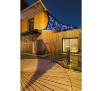 Voile D'ombrage Triangulaire 100 Leds 3,60 X 3,60 X 3,60 M - Jardideco Multicolore