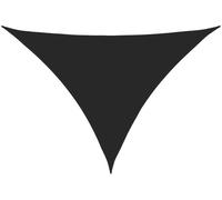 Voile d'ombrage triangulaire, 2,5 x 2,5 x 3,5 m, noir, tissu Oxford résistant aux UV avec revêtement PU, protection solaire hydrofuge, pour jardin, terrasse, balcon, avec