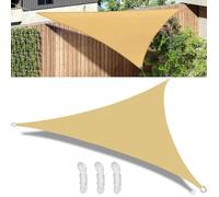 Voile d'ombrage Triangulaire 2.5x2.5x3m en HDPE Respirant avec Protection UV-Filet Pare-Soleil pour Jardin,Terrasse,Balcon,Patio