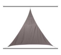 Voile d'ombrage triangulaire 2 x 2 x 2 m curacao - taupe - hespéride