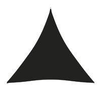 Voile d'ombrage triangulaire 3,6x3,6x3,6 m - Noir