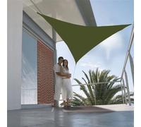 Voile d'ombrage triangulaire 3 m First Jardiline - Kaki