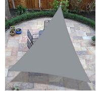 Voile d'ombrage triangulaire 3x3x3m - LITREVE - Gris - Protection UV - Extérieur, Terrasse, Jardin